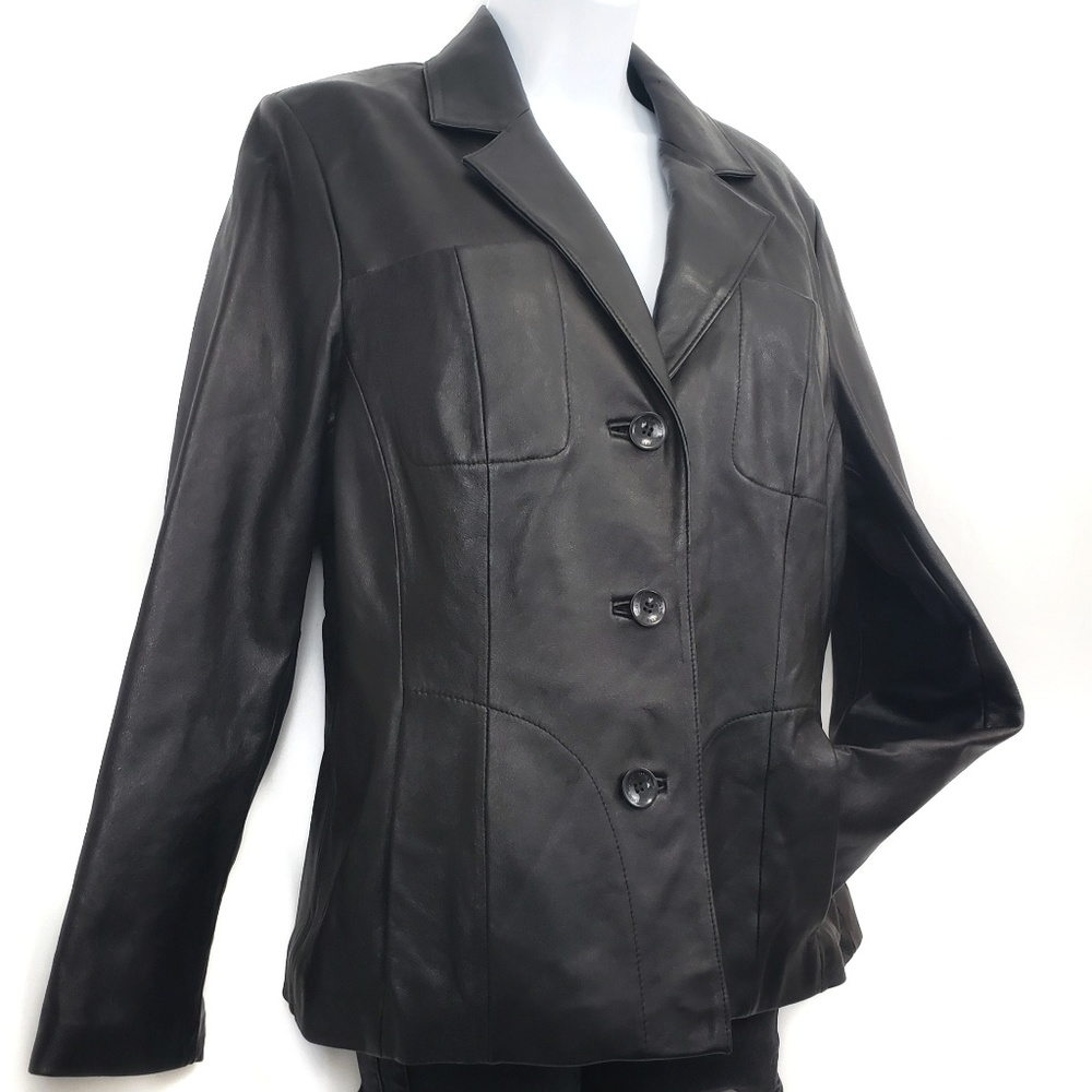 WILSONS LEATHER PELLE STUDIO Coat Size Large